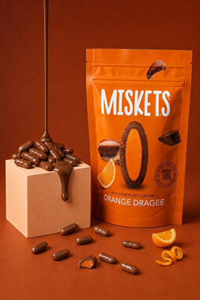 Miskets Sütlü Çikolata Kaplamalı Portakal Draje 70 gr
