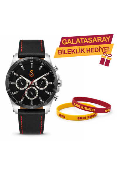 Galatasaray Lisanslı Kol Saati U14119 - GS Bileklik Hediyeli