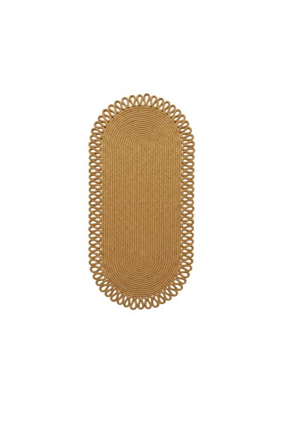 Comfort Craft Πλενόμενο Ψάθινο Χαλάκι 33x100 εκ. - Οβάλ Πλεκτό Τραπεζομάντιλο...