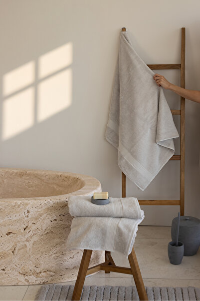 İrya Egyptian 100% Egyptian Cotton 2-Piece Towel Set 90X150 cm Cool Grey