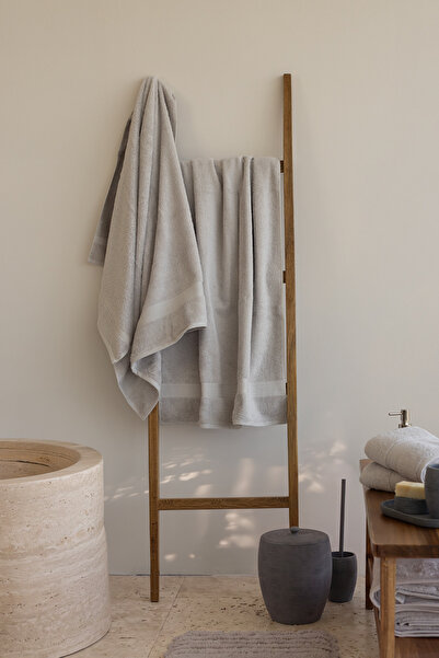 İrya Egyptian 100% Egyptian Cotton 2-Piece Towel Set 70X140 cm Cool Gray
