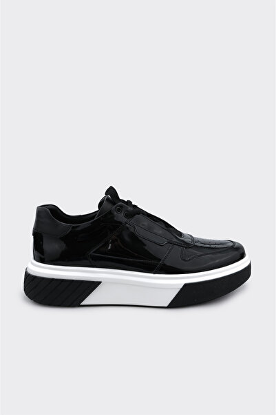 derinet Hakiki Deri Bağcıklı Erkek Sneaker