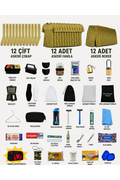 Comutan 12-Piece Full-Value Military Service Package - Full-Value Military Se...