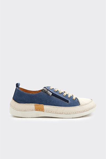 derinet Günlük Hakiki Deri Kadın Sneaker