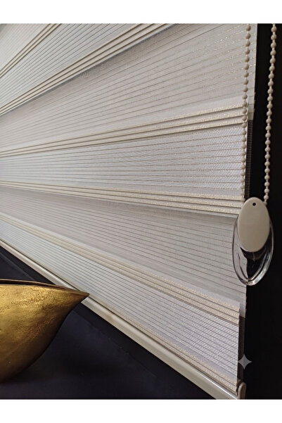 venedik home Brillant Stor Zebra Perde Gold Simli Jakarlı Yeni Sezon En X Boy...