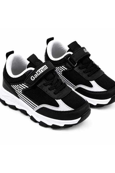 GAK RUN Unisex Child Hook-and-Loop Elastic Comfortable Everyday Sneakers Anor...