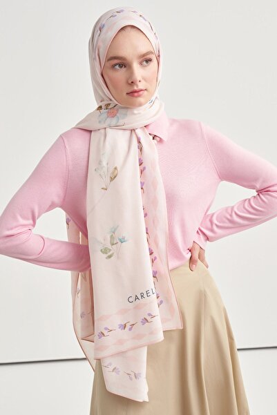 carell Fiora Desen Norena Wool Shawl Powder