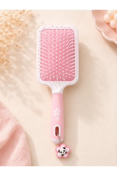 ÇEMİ Square Paddle Hair Brush - Detangling Soft Tip Massage Comb
