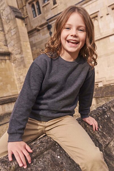 Fulla Moda 3 Thread Basic Unisex Kids Sweatshirt