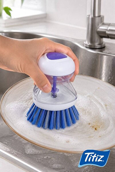 Titiz 2 bucăți TP 110 PERIE DE VASE CU REZERVOR DE DETERGENT