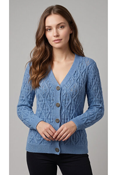 Loopa Women's openwork knit cardigan