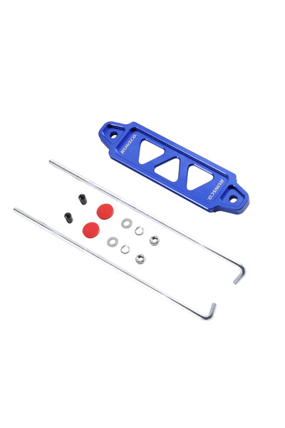 Choice4 Blue Aluminum Billet Car Battery Tie Down Fasten Bracket Holder Brace...