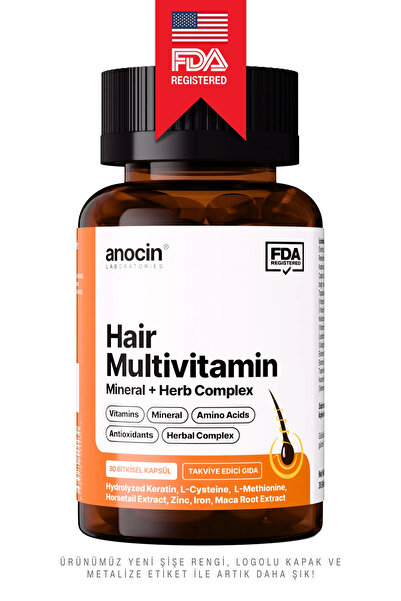 anocin Hair Multivitamin complex - TR'de İlk Saç Multivitamini 29 aktif ve vi...