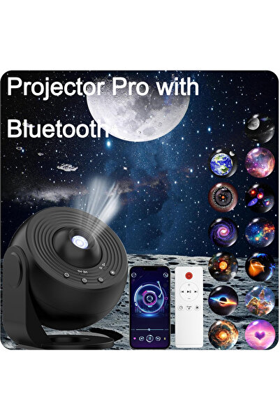 choice2 Black Bluetooth Pro Night Light Galaxy Projector Starry Sky Projector...