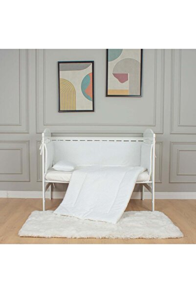 My Baby مفرش وحواجز لسرير الطفل 7 قطع قماش حبوب الرمان