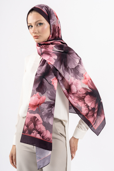 m moon scarf شال قطني بنقشة زهور، قماش مستورد، شال عالي الجودة وموسم جديد، مج...