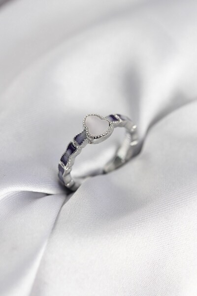 Inure Jewelry Silver Color Enamel Gourd Model Women's Ring
