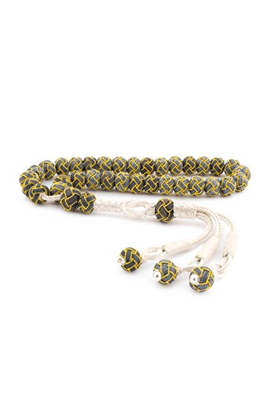 Inure Jewelry Silver Yellow Black Kazaziye Rosary