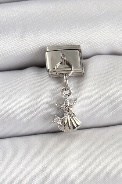 Inure Jewelry 316L حجر الزركون المتدلي من الفولاذ على شكل نجم البحر والمحار م...