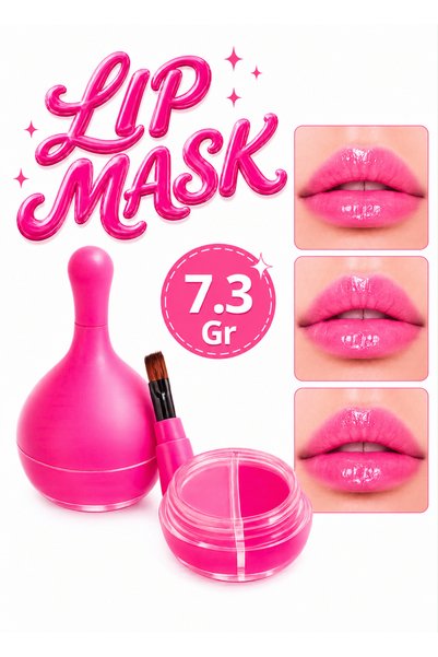 NUNUKO 3IN1 Özel Fırçalı Dudak Bakım Maskesi-Onarıcı Lip Mask-Yoğun Nemlendir...