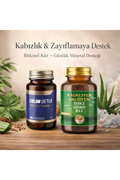 babaki Kombine Güç Paketi – Magnezyum Kompleks & Colon Detox | 2’li Kofre