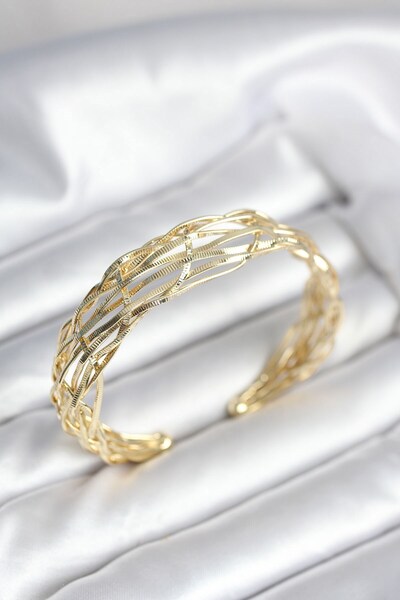 Inure Jewelry Gold Color Brass Vintage Women's Bracelet
