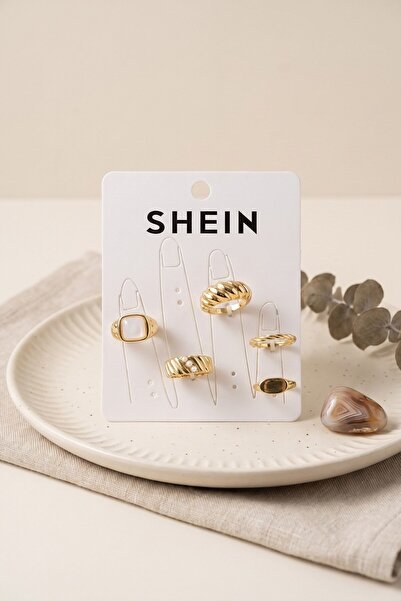 Inure Jewelry Gold Color Brass Bohemian Ring Combination Byk4264
