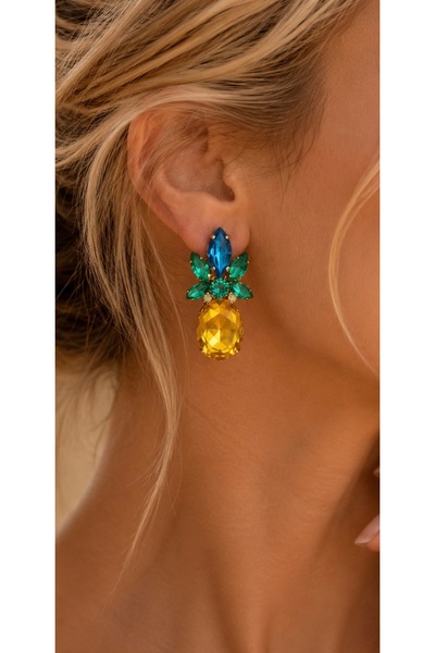 ISTBIRD ACCESSORIES Ananas renkli küpe