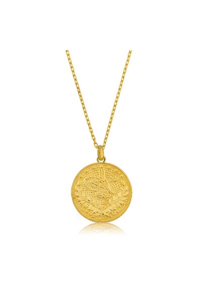 Inure Jewelry Gümüş Reşat Altın Kolye