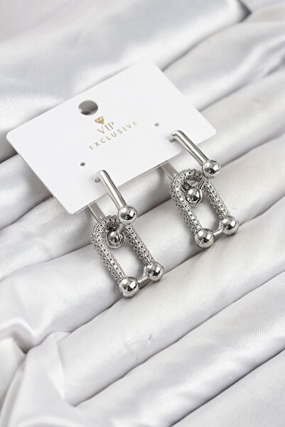 Inure Jewelry Silver Color Vip Series Tifani Zircon Stone Women's Earrings