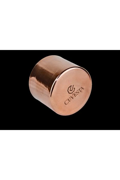 Cuvesta وعاء سوفليه نحاسي سميك مصنوع يدويًا بسمك 1.5 مم، مقاس 8×6 سم