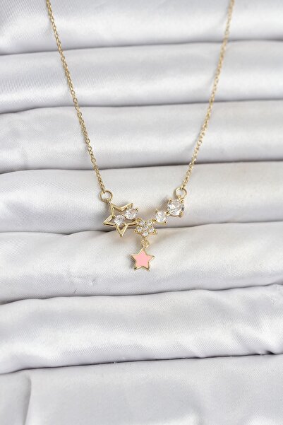 Inure Jewelry 316L Steel Chain Gold Color Star Model Women's Necklace