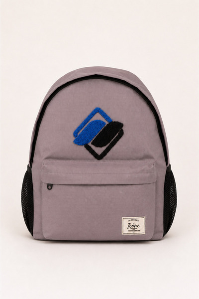 ICONE BAG Icone unisex ranac sa izvezenom prednjom stranom, pretinac za lapto...