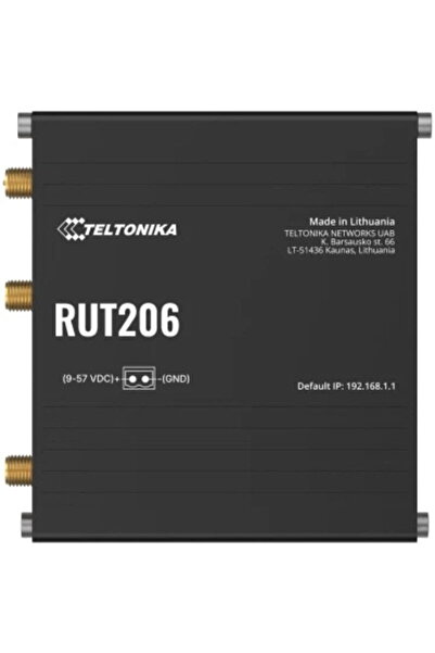 Teltonika Router wireless RUT206, Dual-Band, LTE, 4G, Negru