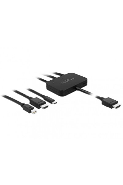 DELOCK Cablu mini Displayport / HDMI / USB-C la HDMI 4K@60Hz T-T 1.8m Negru, ...