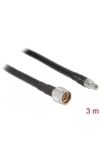 DELOCK Cablu antenă cu conector N la conector RP-SMA CFD400 LLC400, 3m, cu pi...