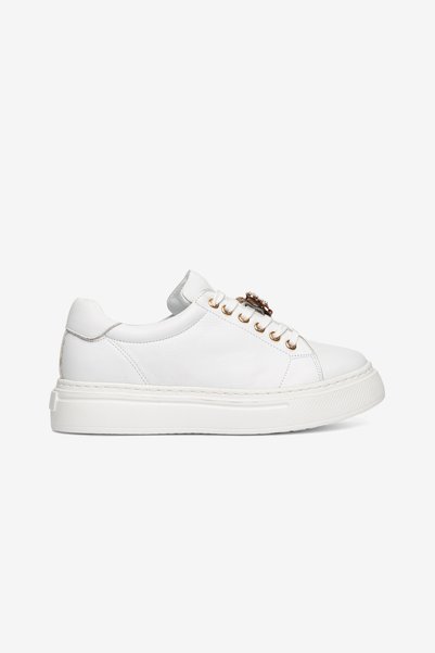 Cefi Shoes Valencia Women's Sneaker White Genuine Leather Comfort Soft Sole