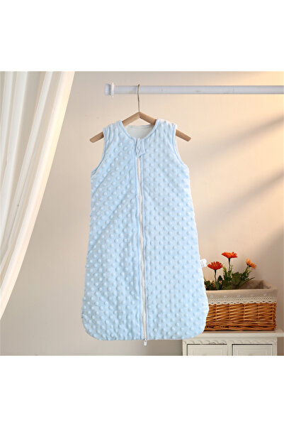 Choice1 SKY BLUE Baby Sleeping Bag 0-6m Autumn and Winter Vest-Style Bean Vel...