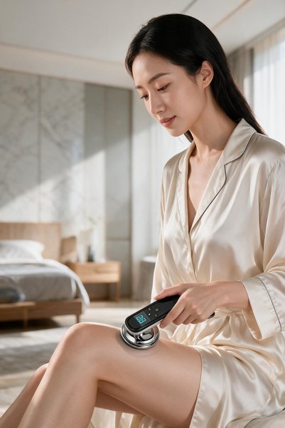 Jubilin EMS Body Sculpting Machine for Butt Lift and Toning, Cordless Rechargeable Massager with 3 Modes, Electric Muscle Stimulator for Hips Thighs Arms Belly, Home Beauty Device (White)
