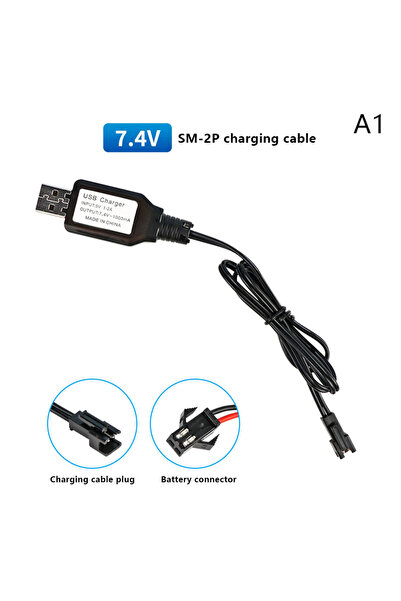Choice KOQZM A1 1PC 7.4V (3.7V X2) Charger SM-2P/3P SM-4P Reverse XH-3P/4P Li...
