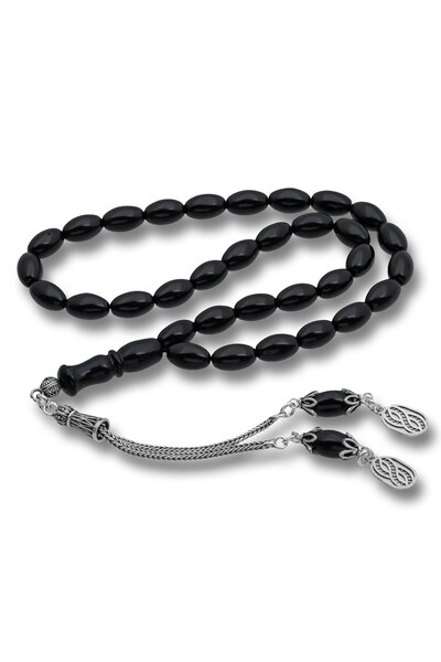 Inure Jewelry 6X10 mm Russian Rosary with Silver Tassels