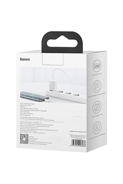 Baseus Încărcător rețea CCSP020102, Super Si 1C încărcător rapid, 1xUSB Type-...