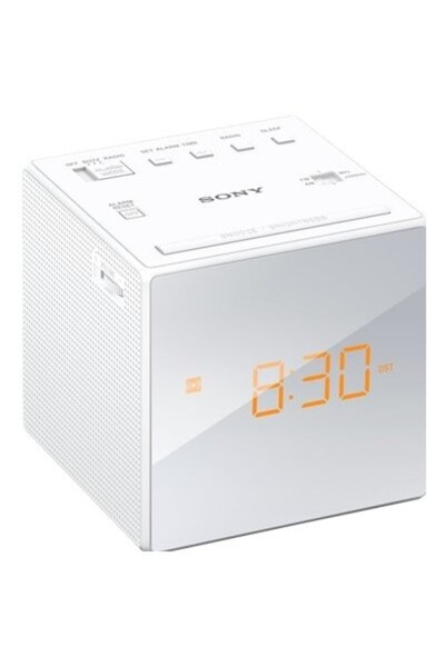 Sony Radio cu ceas ICFC1W.CED, alb