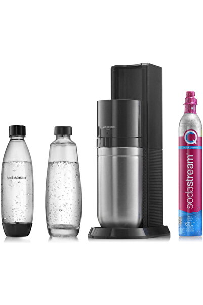 sodastream Duo, cu 2 sticle incluse, negru metalizat