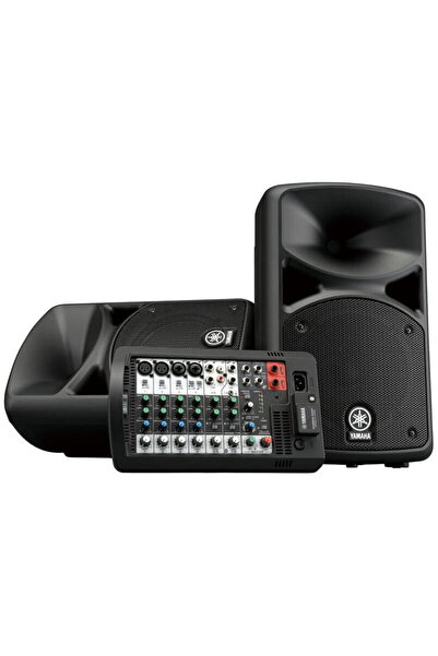 Yamaha Sistem portabil PA 2x200W STAGEPAS 400BT, Mixer detasabil, Bluetooth