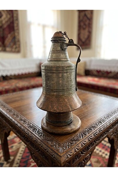 LüksAksesuar Eski Yapım Kalın Bakır Gügüm (47cm)El işi Bakır ibrik