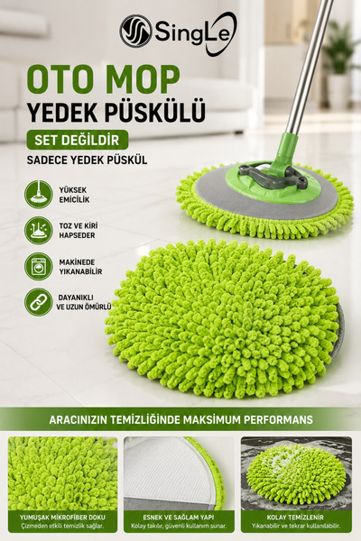 Single Oto Mop Yedek Bezi ( 1 Adet )