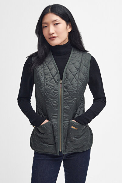 Barbour Polar Betty İçlik-Yelek - Beadnell Ceketler İle Uyumludur OL71 Dk Olive