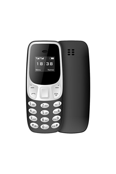 Choice هاتف BM10 أسود صغير محمول بتقنية البلوتوث، مزود بخاصية الاتصال الصوتي ...