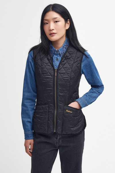 Barbour Polar Betty İçlik-Yelek - Beadnell Ceketler İle Uyumludur BK11 Black-...